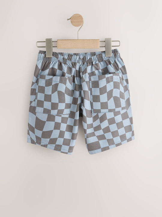 Blue/Grey Regular Fit Shorts (3-16yrs)