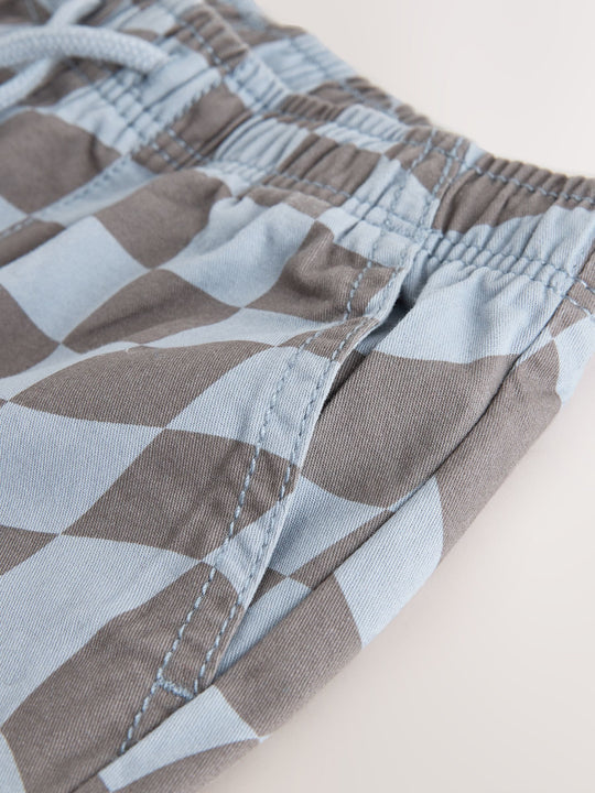 Blue/Grey Regular Fit Shorts (3-16yrs)