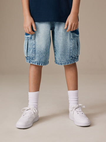 Denim Vintage Cargo Shorts (3-16yrs)