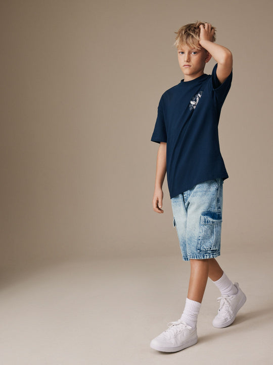 Denim Vintage Cargo Shorts (3-16yrs)