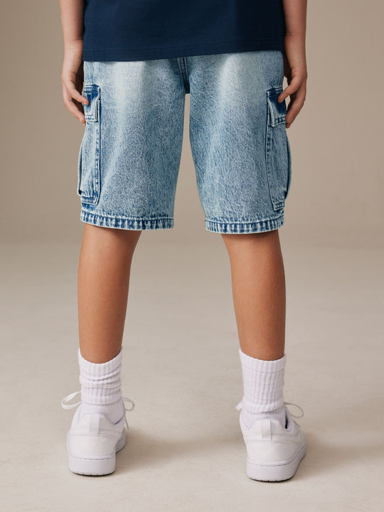 Denim Vintage Cargo Shorts (3-16yrs)