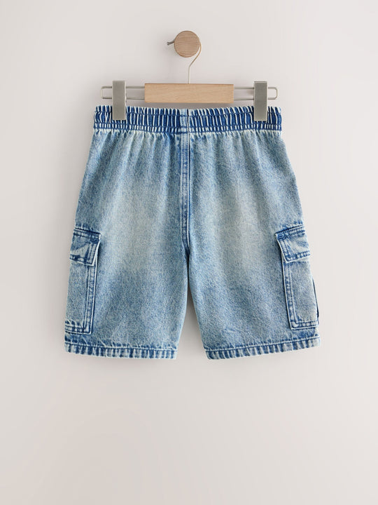 Denim Vintage Cargo Shorts (3-16yrs)