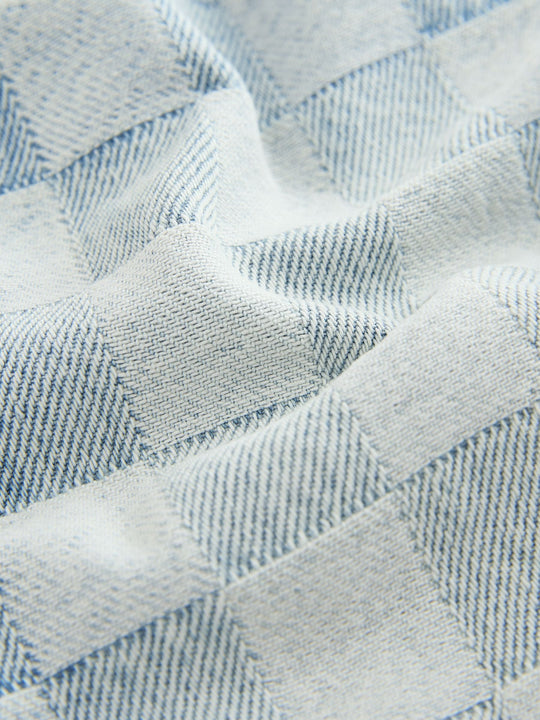 Bleach Check Denim Bermuda Pull On Shorts (3-16yrs)