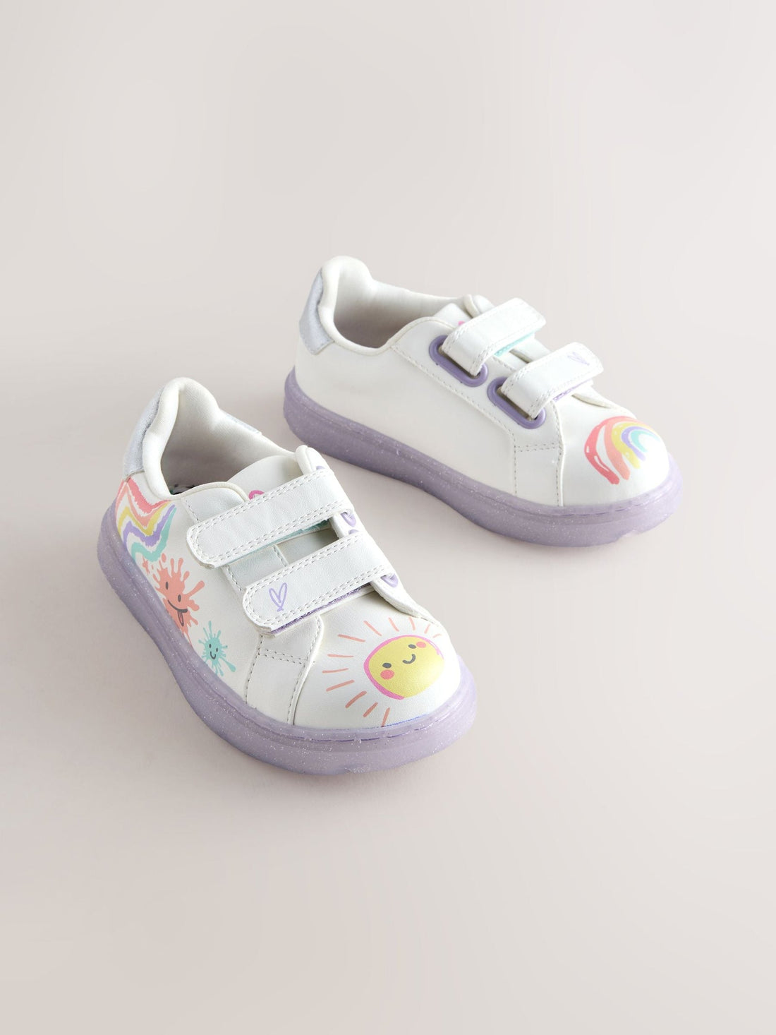 White Touch Fastening Trainers