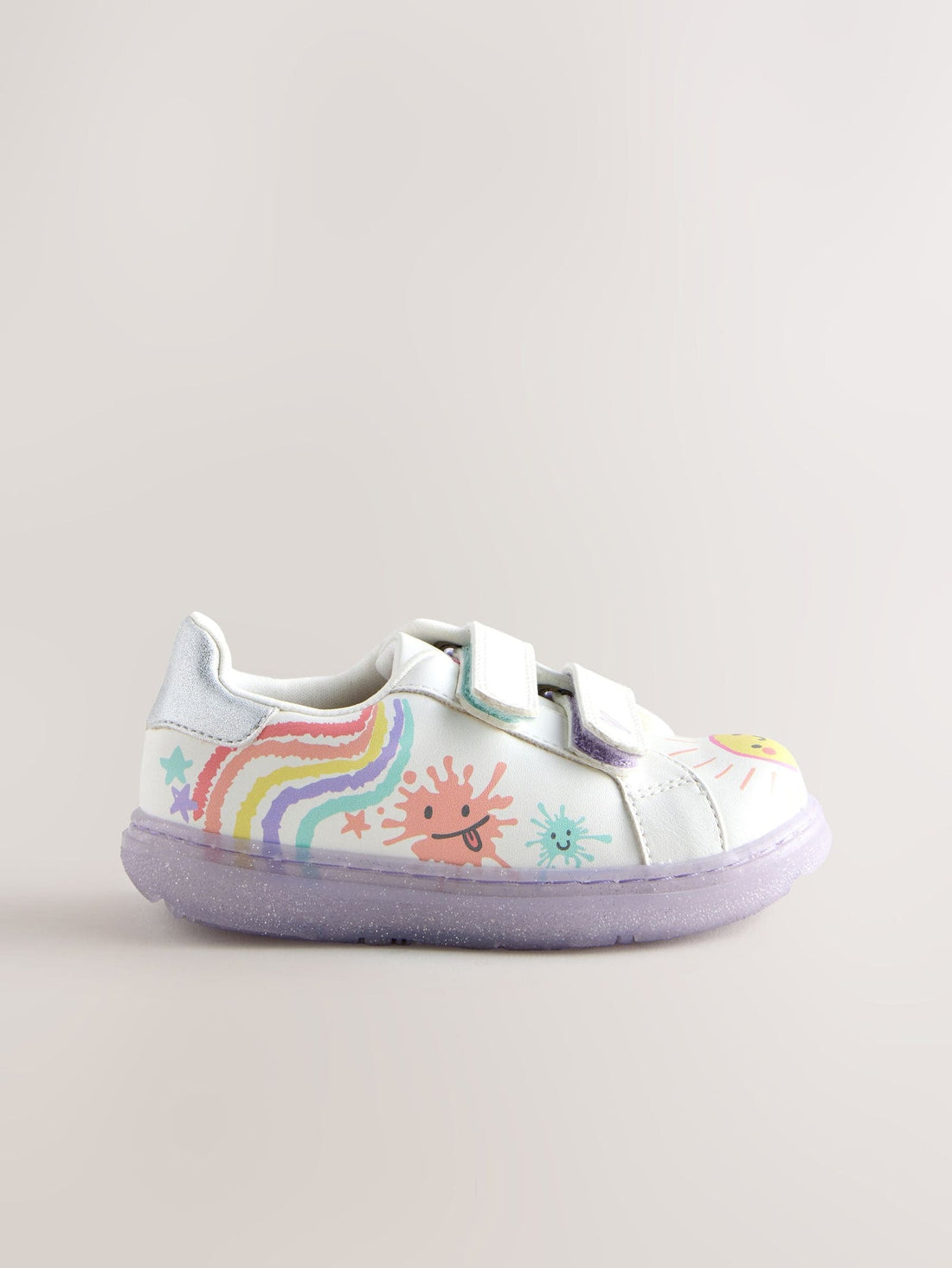 White Touch Fastening Trainers