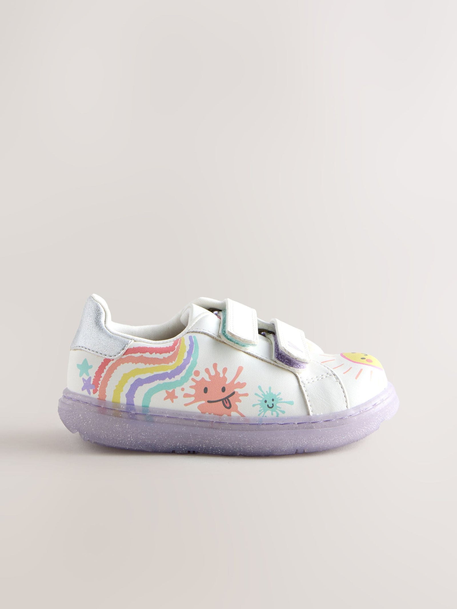 White Touch Fastening Trainers