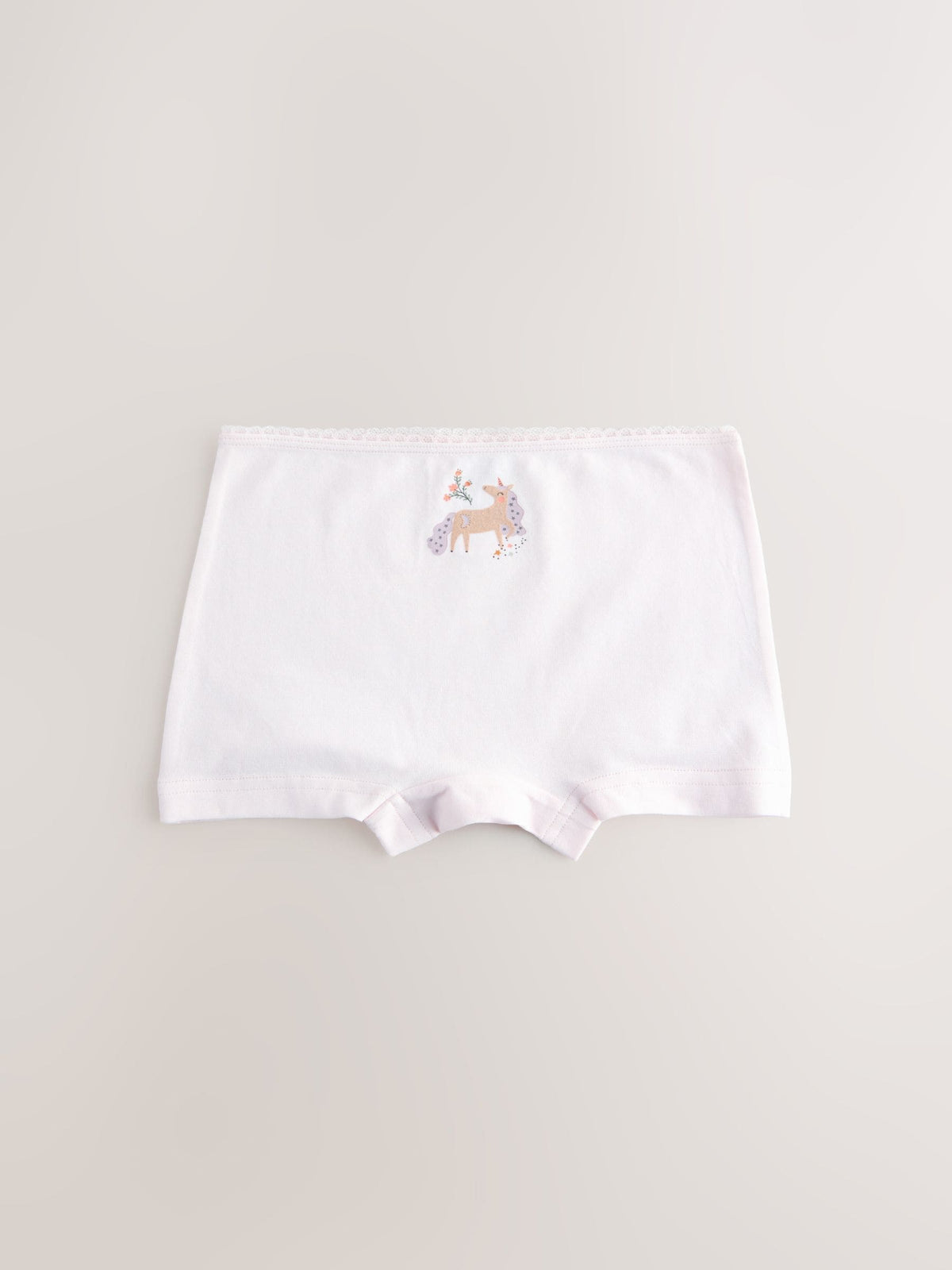 Pink Unicorn Short Briefs 5 Pack (2-16yrs)