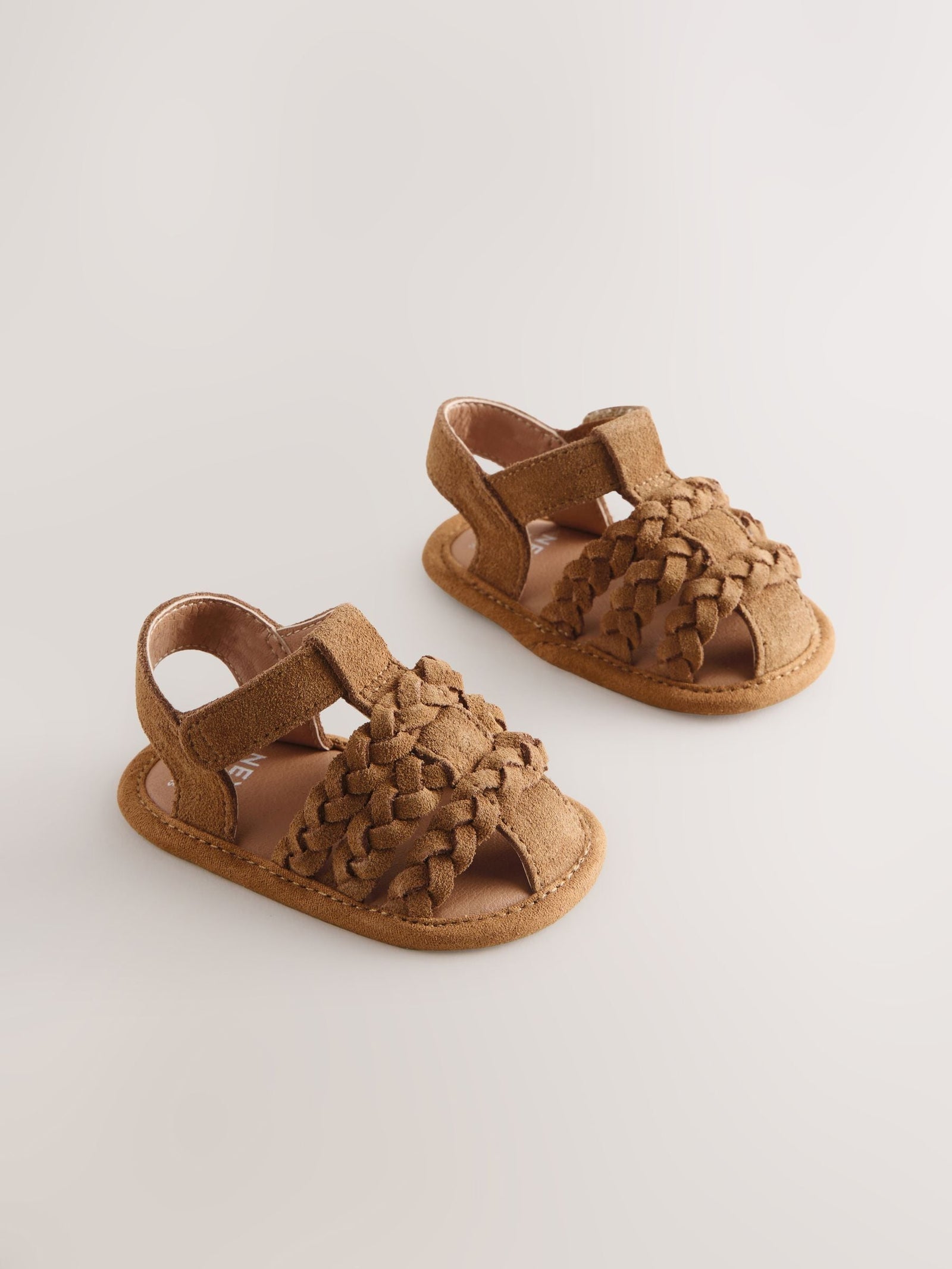 Tan Brown Baby Fisherman Sandals (0-2mths)