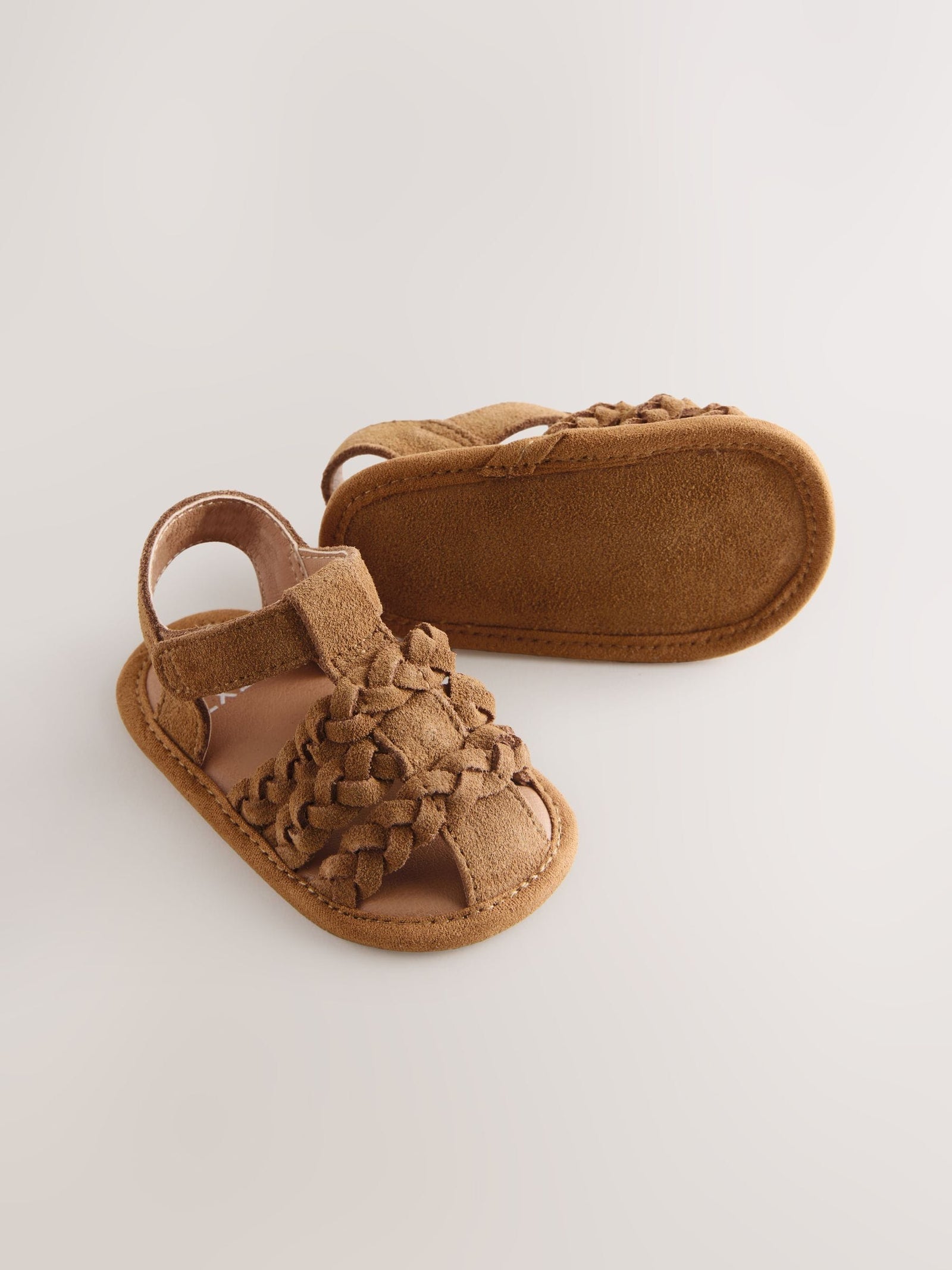 Tan Brown Baby Fisherman Sandals (0-2mths)