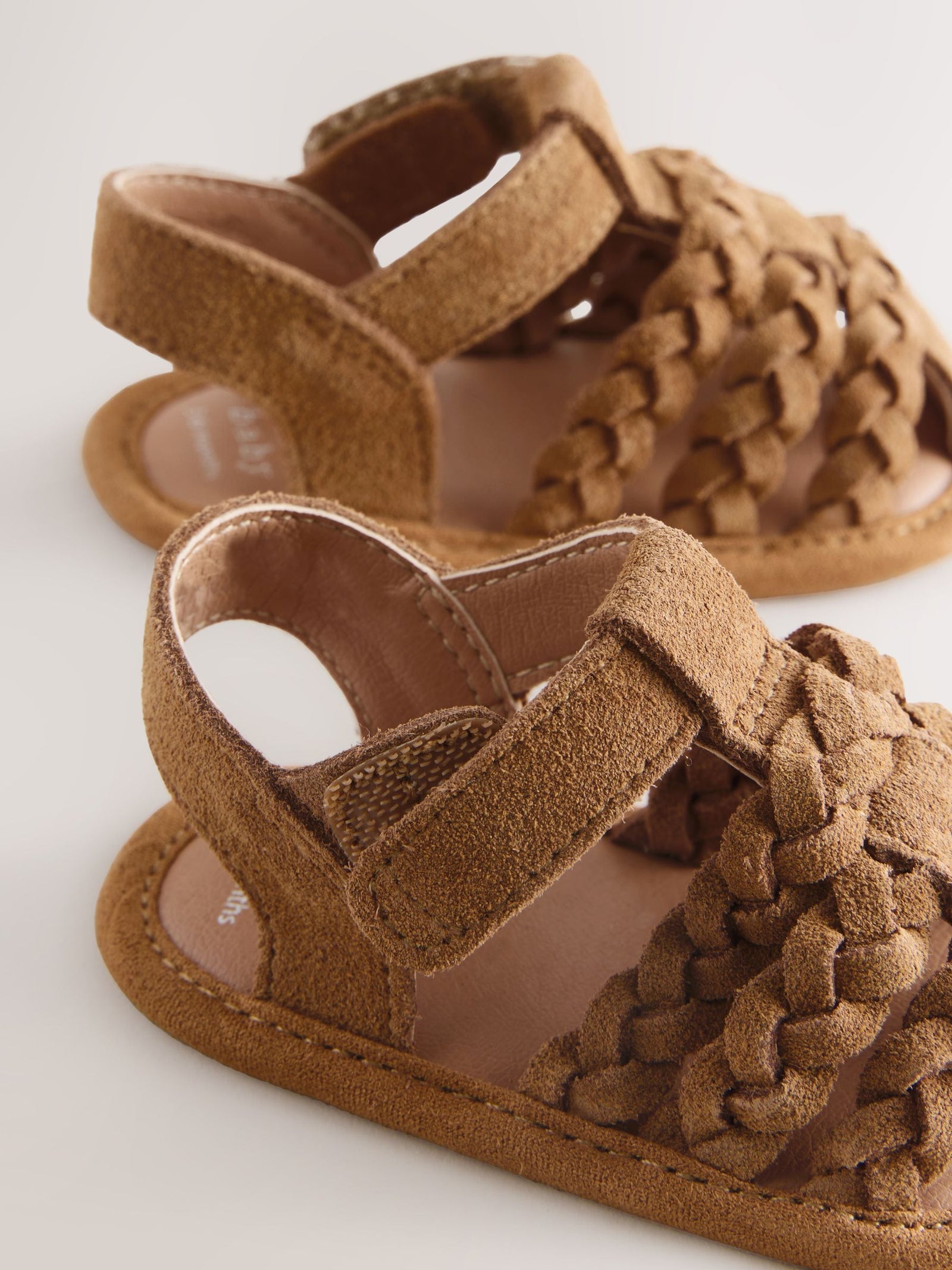 Tan Brown Baby Fisherman Sandals (0-2mths)