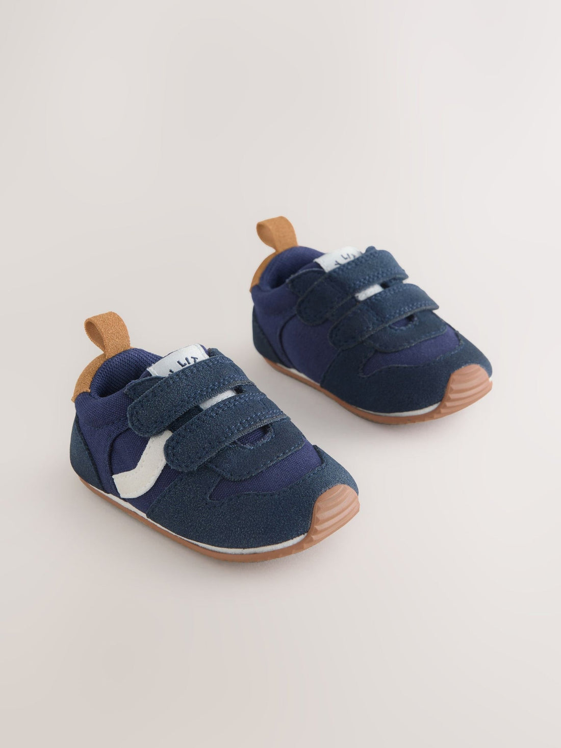 Navy Baby Touch Fastening Trainers (0-2mths)