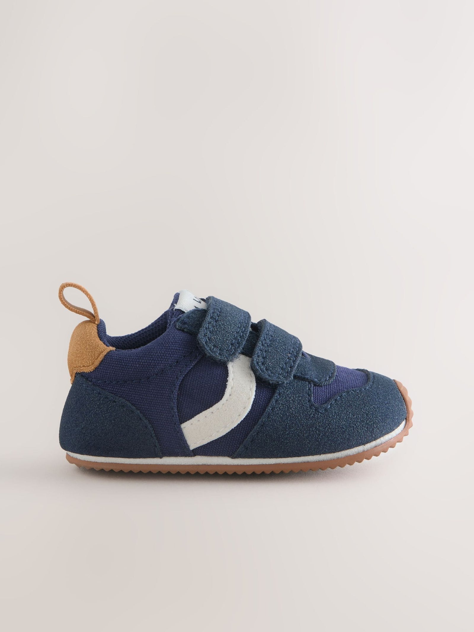 Navy Baby Touch Fastening Trainers (0-2mths)