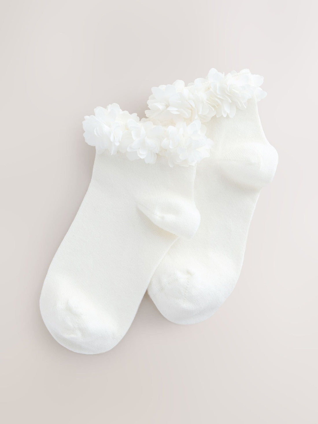 Ivory Cream 2 Pack Cotton Rich Bridesmaid Ankle Socks