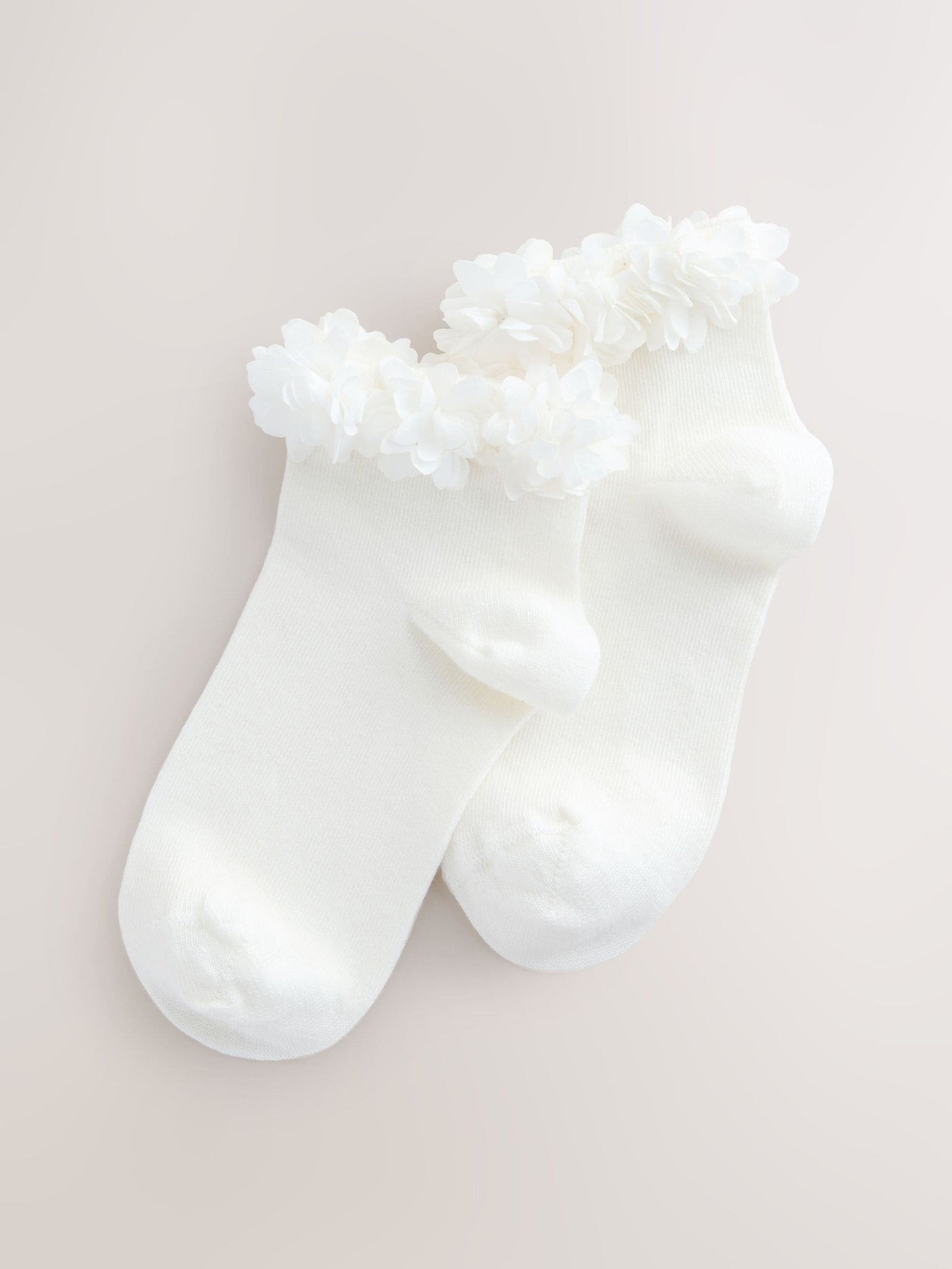 Ivory Cream 2 Pack Cotton Rich Bridesmaid Ankle Socks