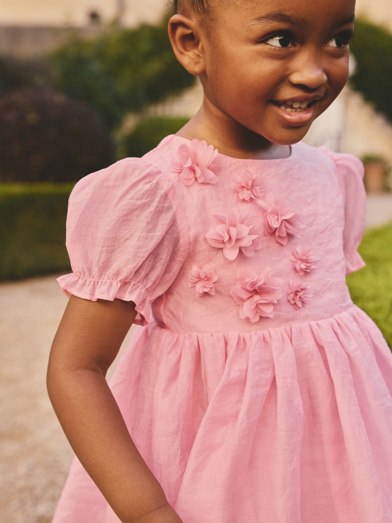 Pink Flower Corsage Dress (3mths-8yrs)