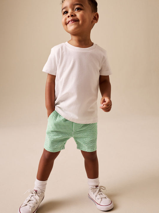 Green/White Stripe Chino Shorts (3mths-7yrs)