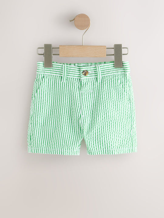 Green/White Stripe Chino Shorts (3mths-7yrs)