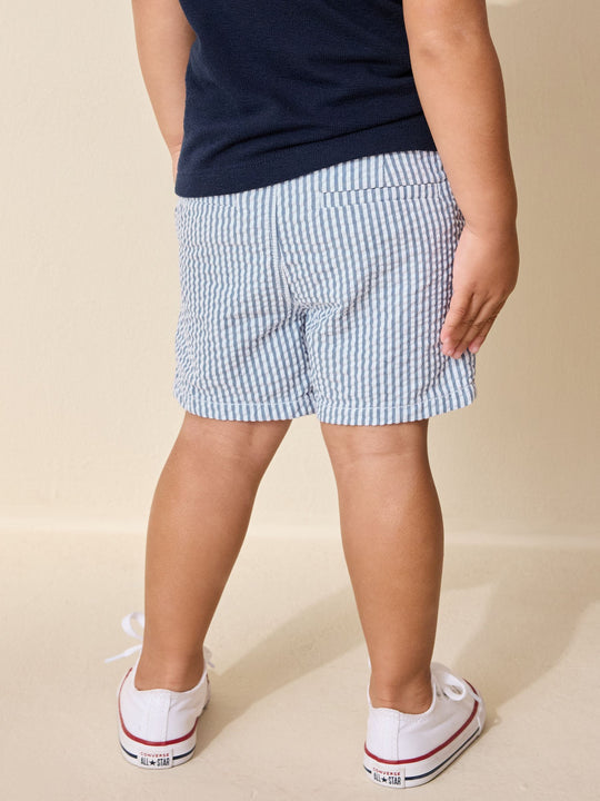 Blue/White Stripe Chino Shorts (3mths-7yrs)