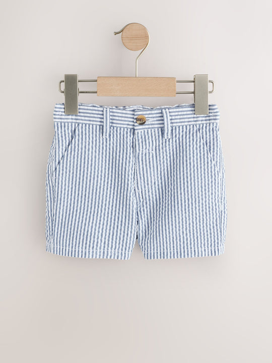Blue/White Stripe Chino Shorts (3mths-7yrs)