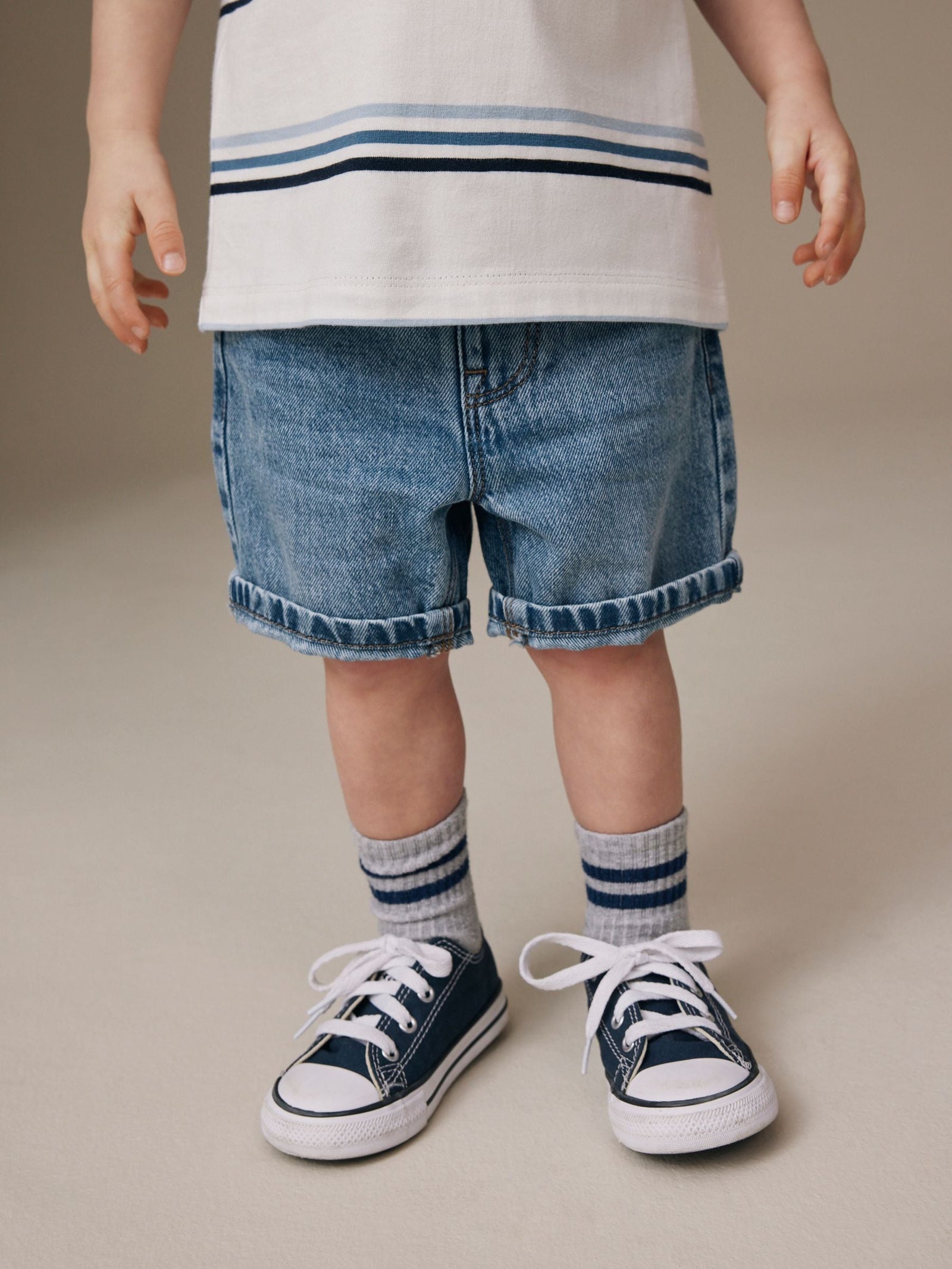 Mid Blue Denim Shorts (3mths-7yrs)