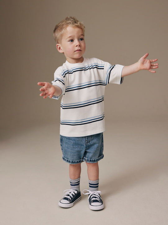 Mid Blue Denim Shorts (3mths-7yrs)