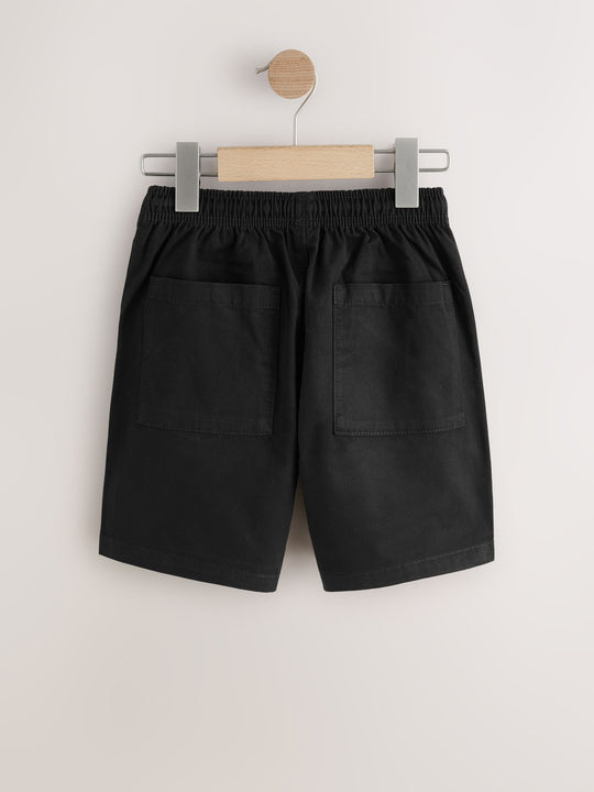 Black Loose Fit Shorts (3-16yrs)