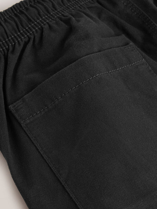 Black Loose Fit Shorts (3-16yrs)