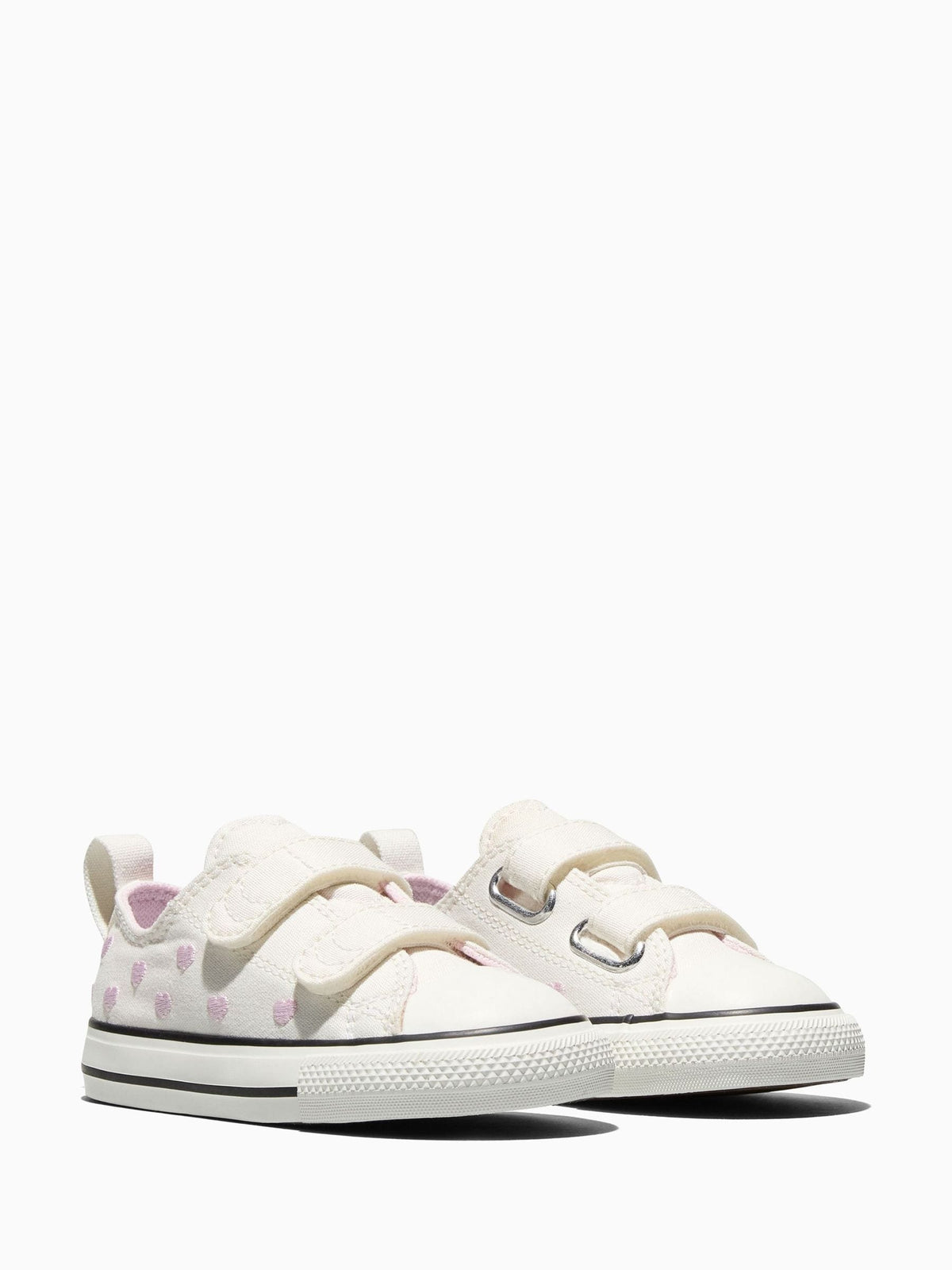 Converse White Chuck Taylor Toddler Heart 1V Trainers
