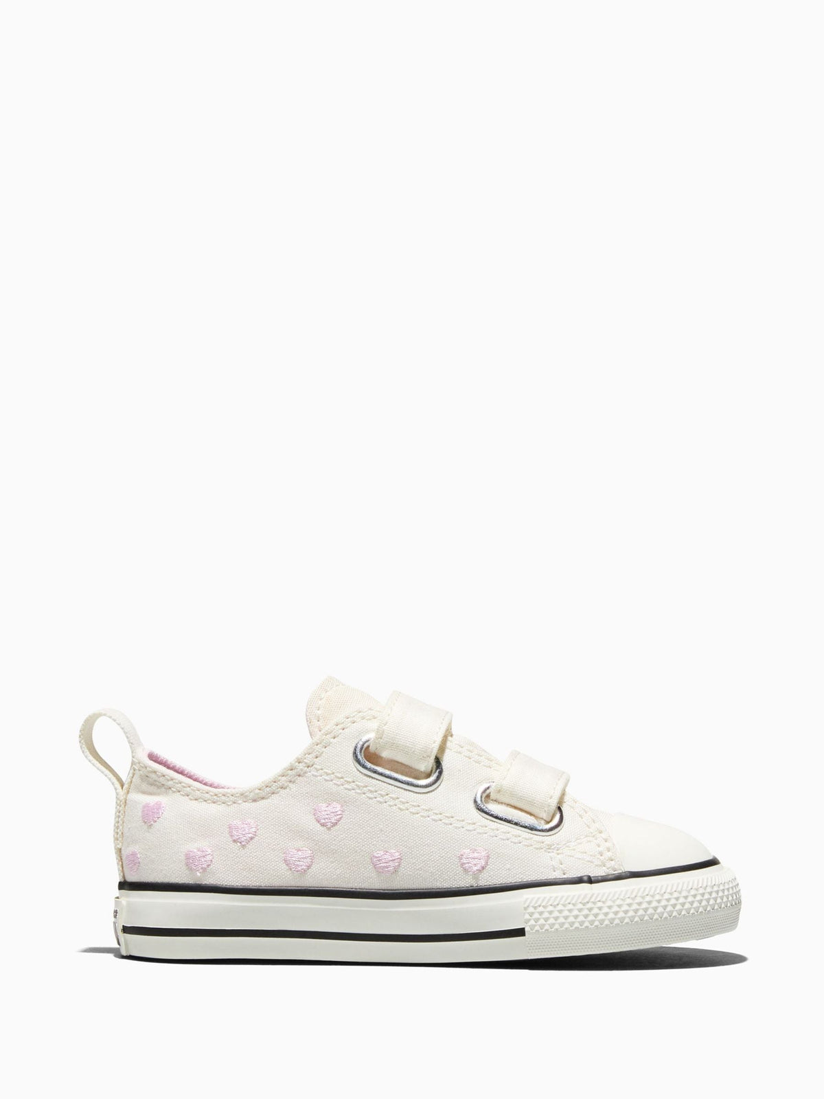 Converse White Chuck Taylor Toddler Heart 1V Trainers