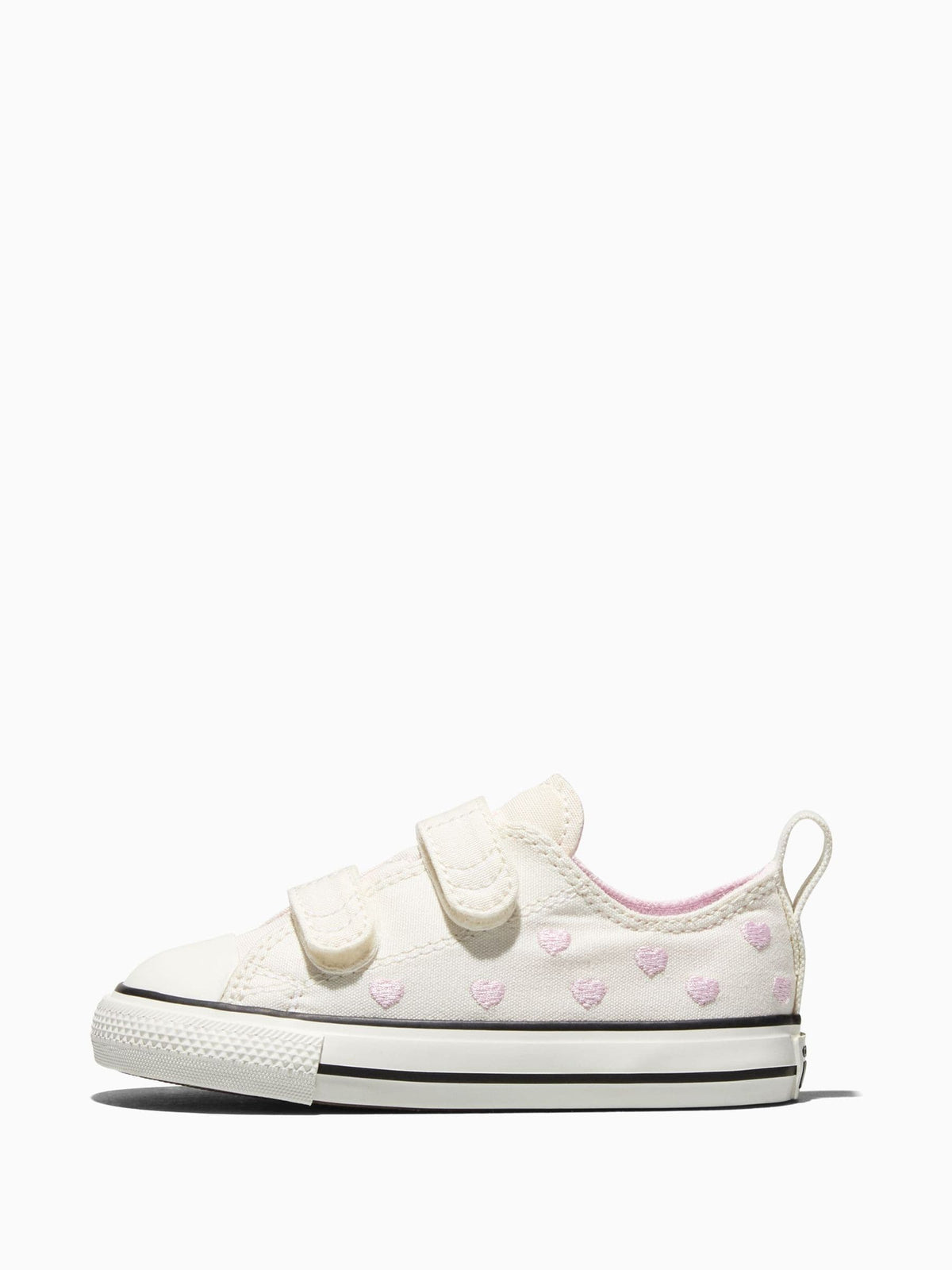 Converse White Chuck Taylor Toddler Heart 1V Trainers