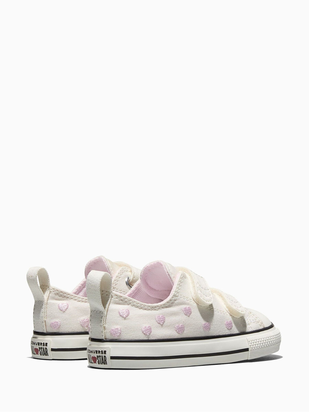 Converse White Chuck Taylor Toddler Heart 1V Trainers