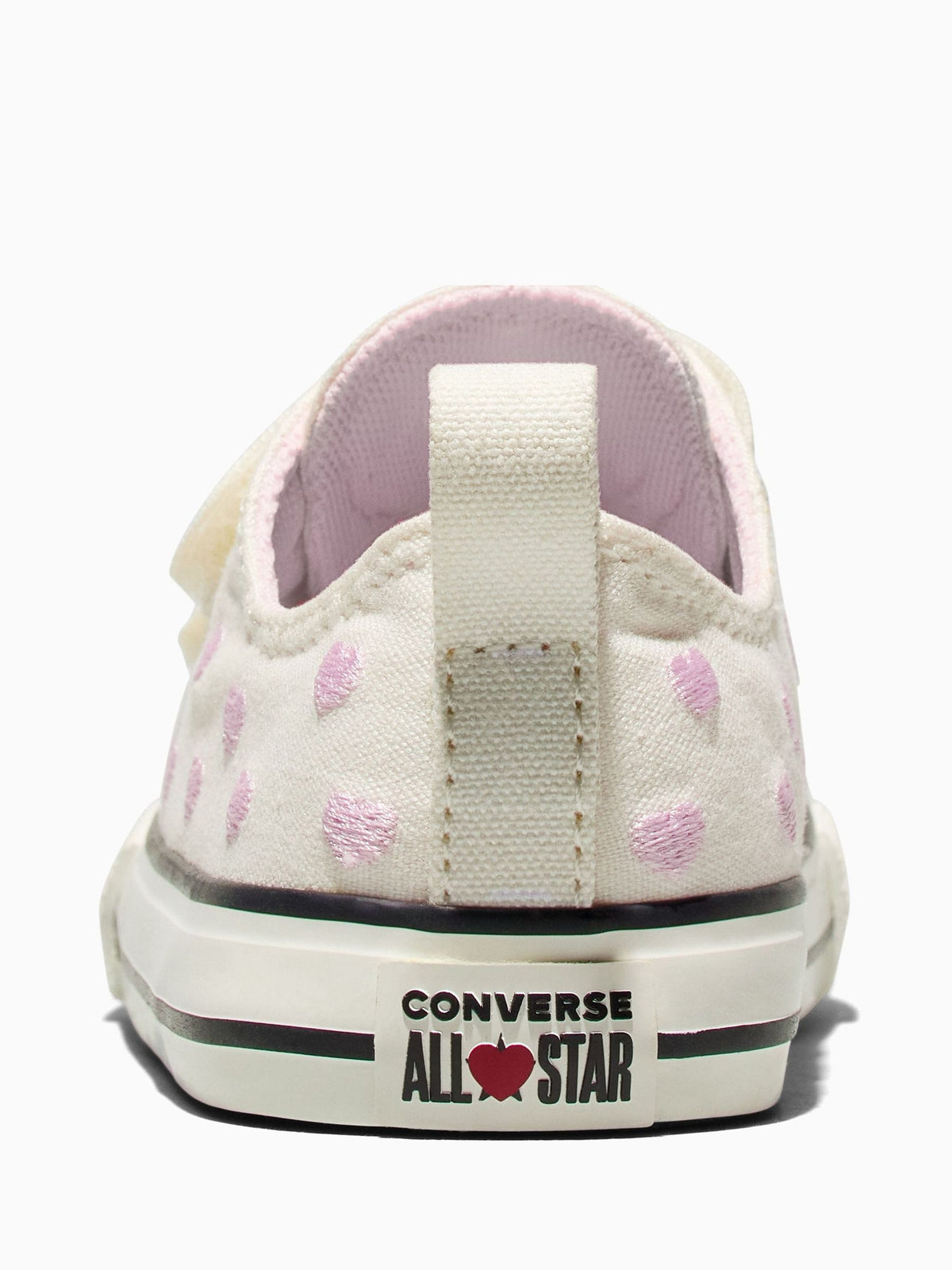 Converse White Chuck Taylor Toddler Heart 1V Trainers