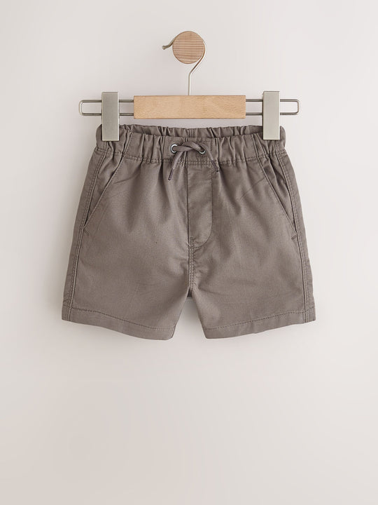 Brown/Star/Checkerboard Pull On Shorts 3 Pack (3mths-7yrs)