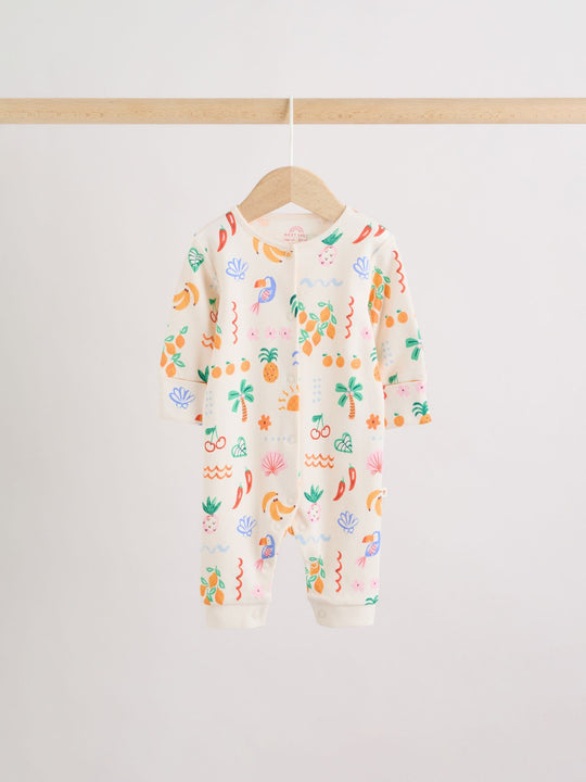 Blue/Pink Baby Sleepsuits 3 Pack (0mths-3yrs)