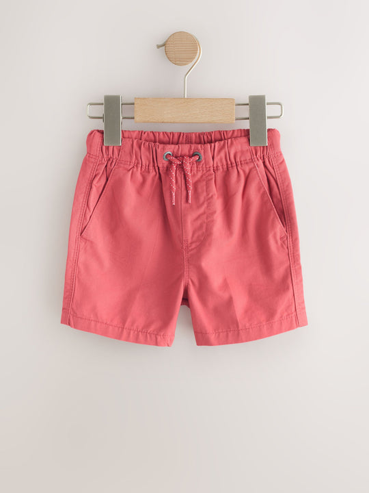 Navy/Red/Bear Pull On Shorts 3 Pack (3mths-7yrs)