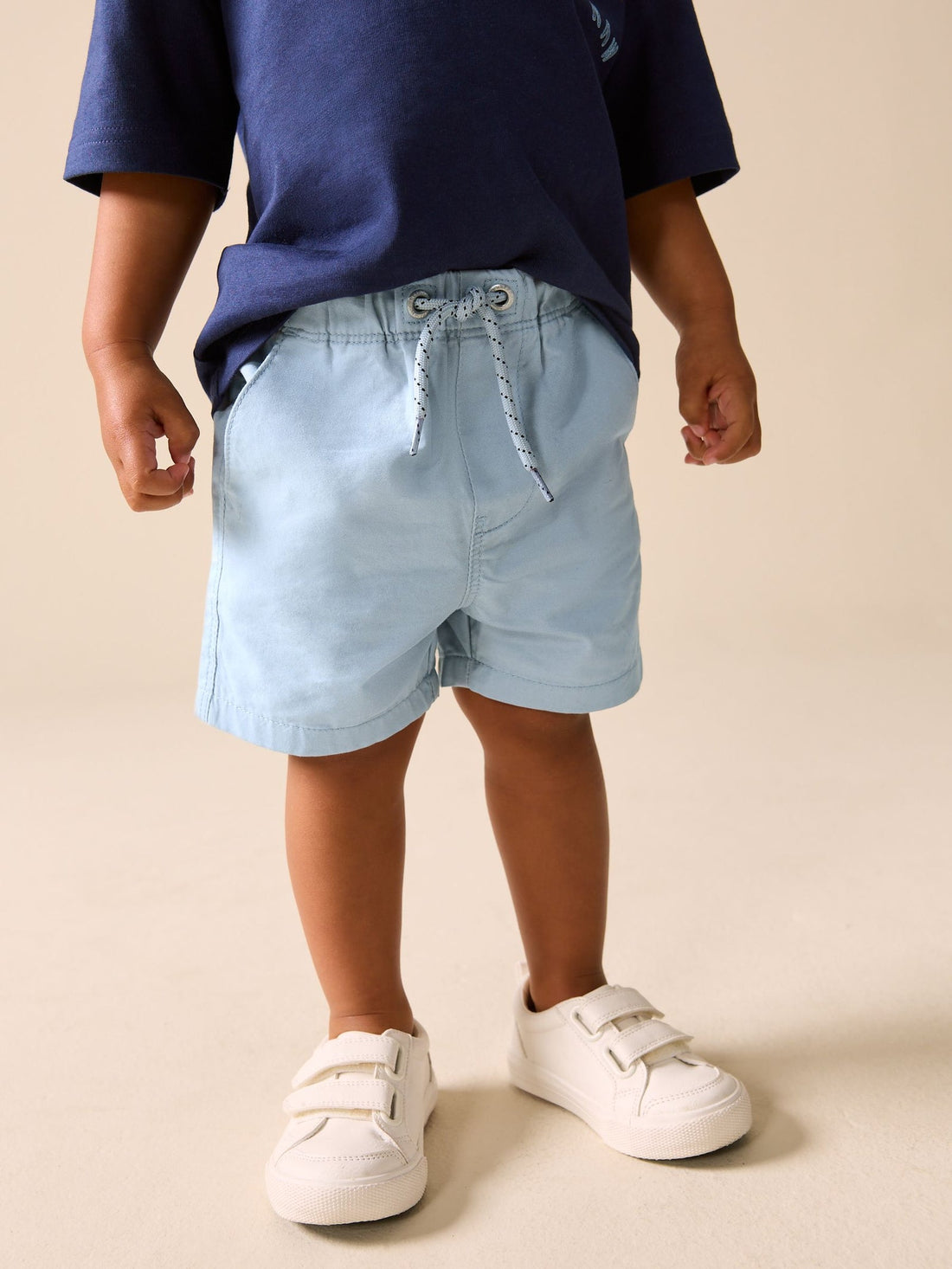 Pale Blue Pull On Shorts (3mths-7yrs)