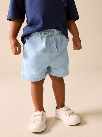 Pale Blue Pull On Shorts (3mths-7yrs)
