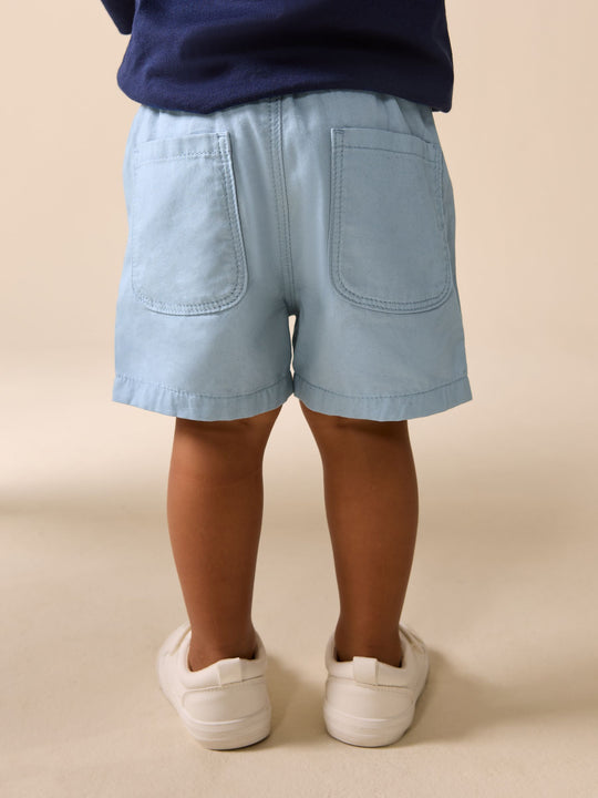 Pale Blue Pull On Shorts (3mths-7yrs)