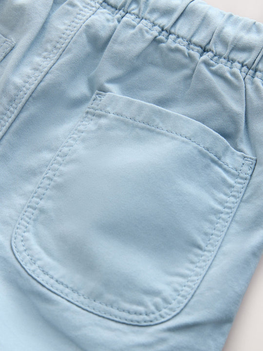 Pale Blue Pull On Shorts (3mths-7yrs)