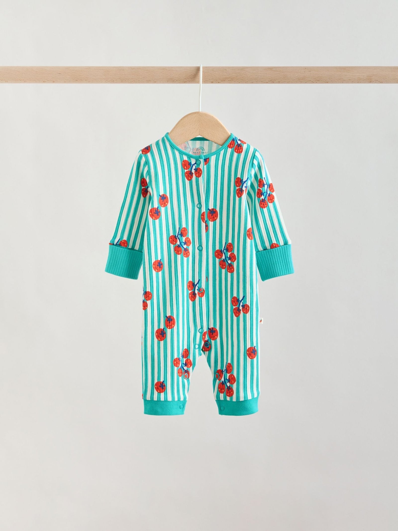 Multi Chilli Print Baby Sleepsuits 3 Pack (0mths-3yrs)