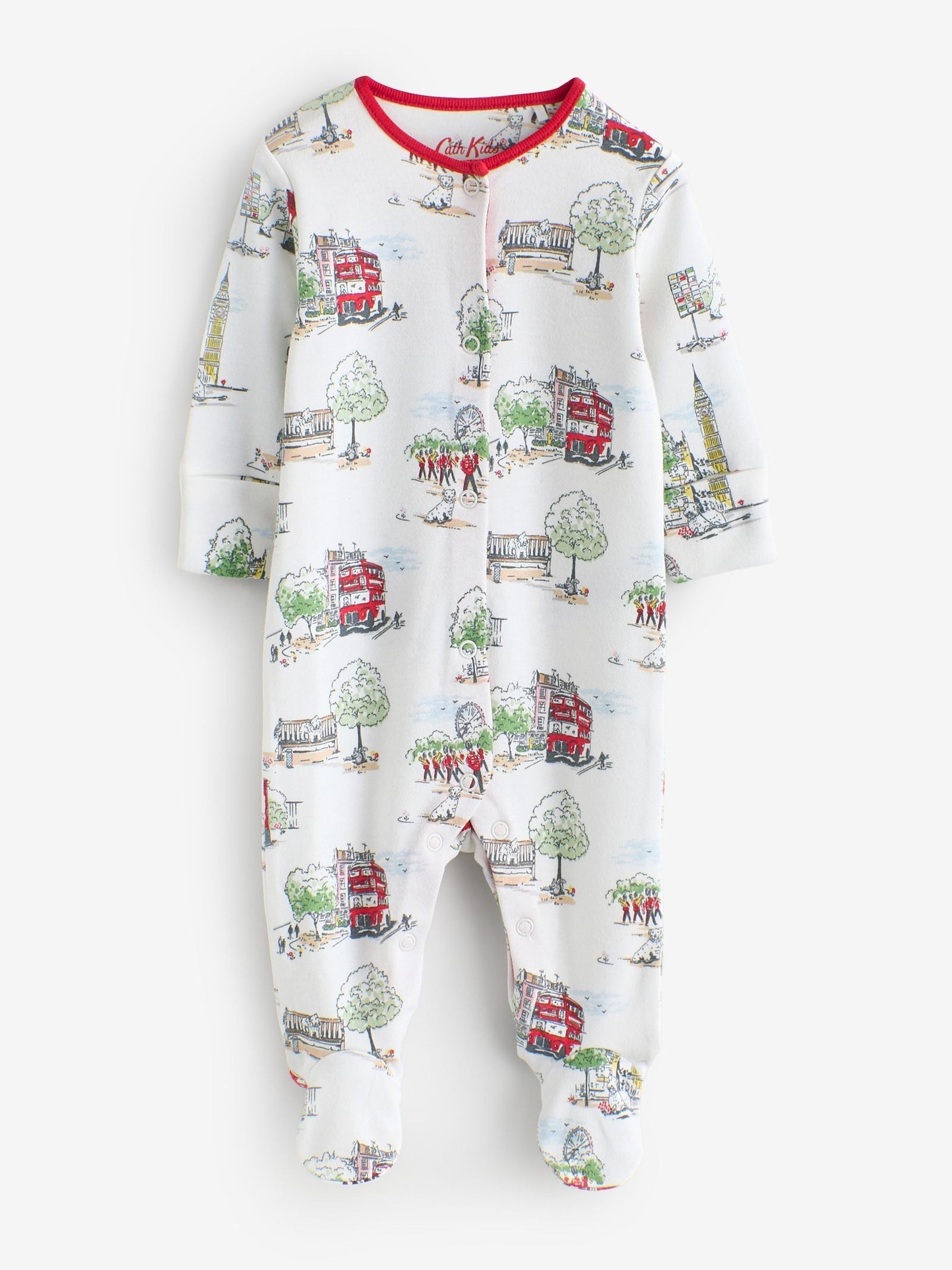 Blue/White Cath Kidston Baby Sleepsuits 3 Pack