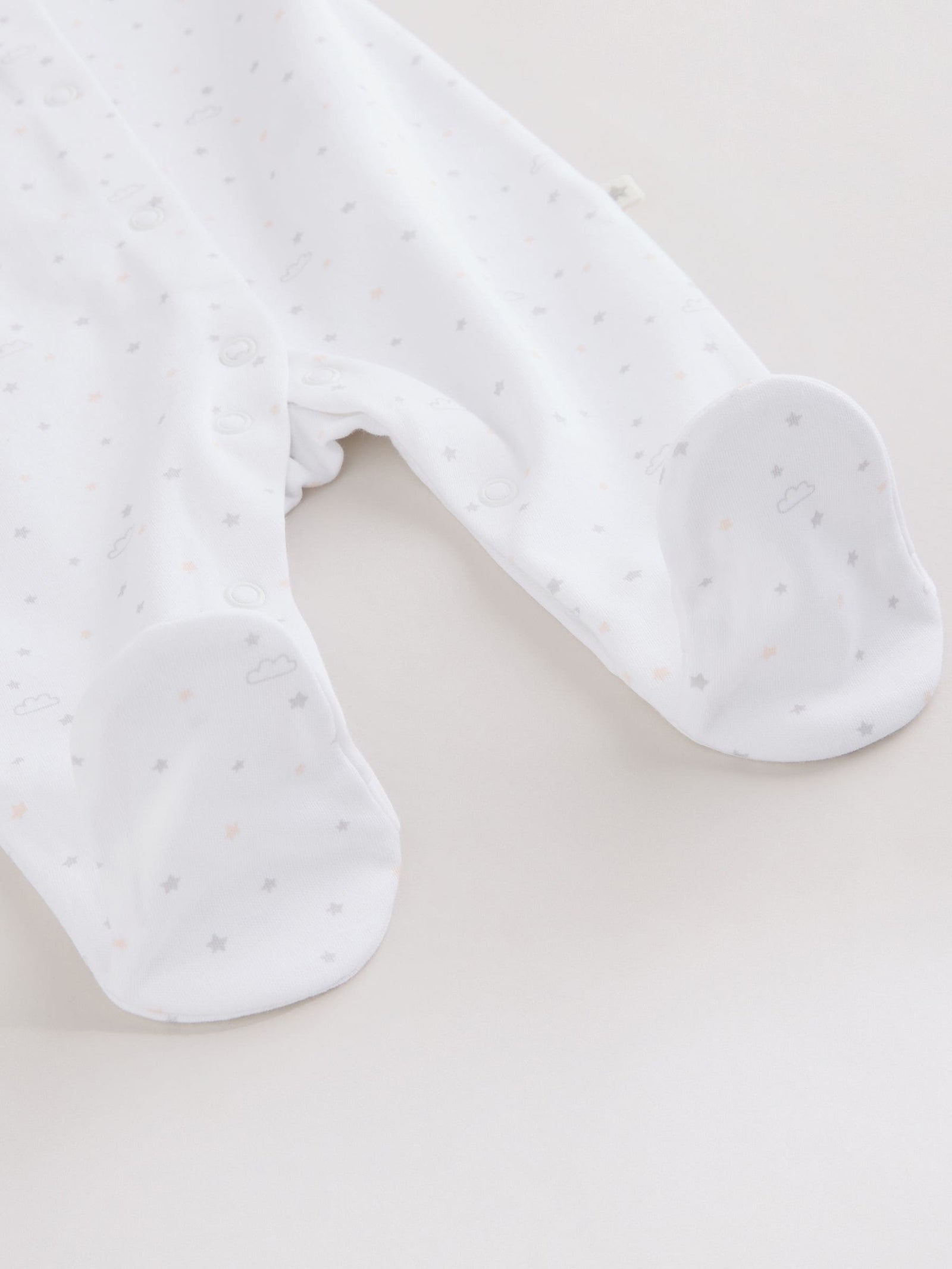 Grey Elephant Baby Sleepsuits 3 Pack (0-2yrs)