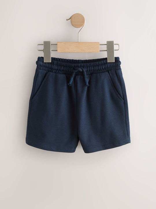 Blue/Yellow/ Navy Blue Jersey Shorts 5 Pack (3mths-7yrs)