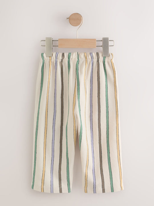 Multi Pastel Stripe Textured Lightweight Joggers (3mths-7yrs)