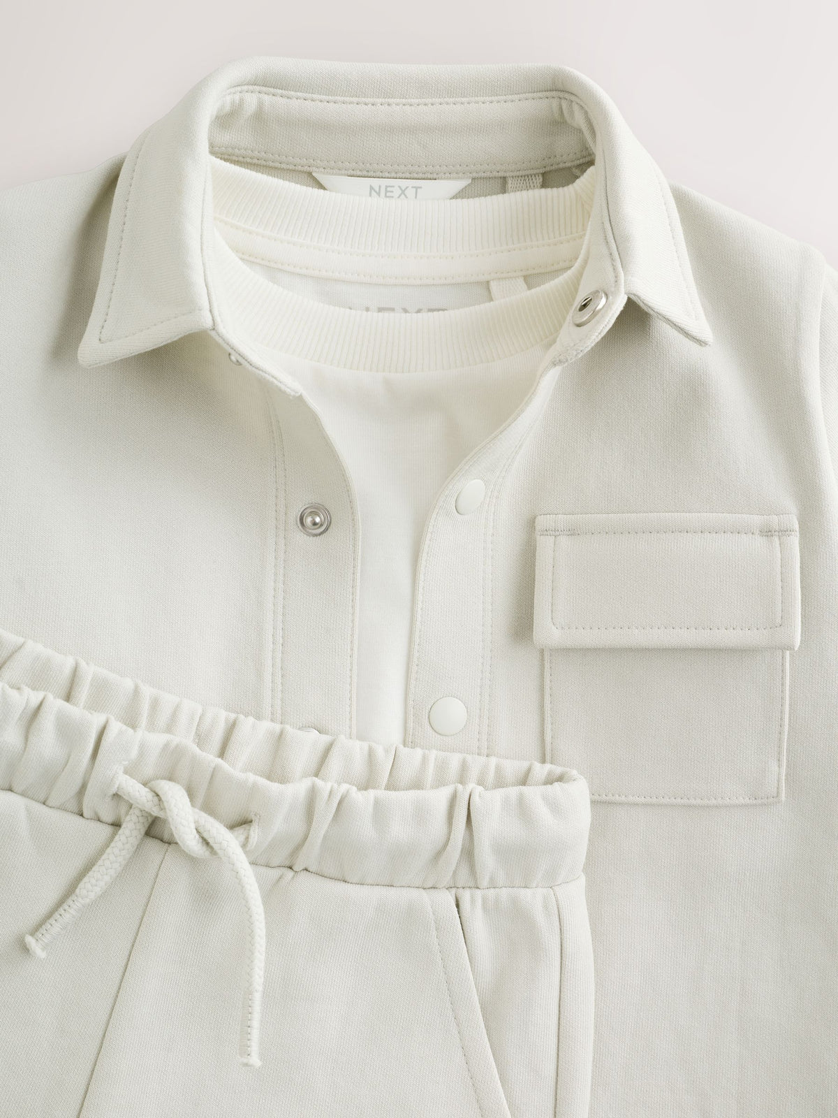 Light Grey Jersey Shirt T-Shirt and Shorts Set (3mths-7yrs)