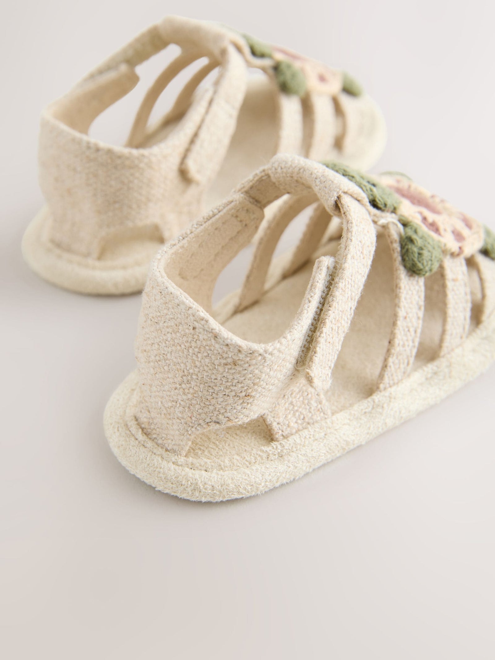 Neutral Turtle Baby Fisherman Sandals (0-2mths)