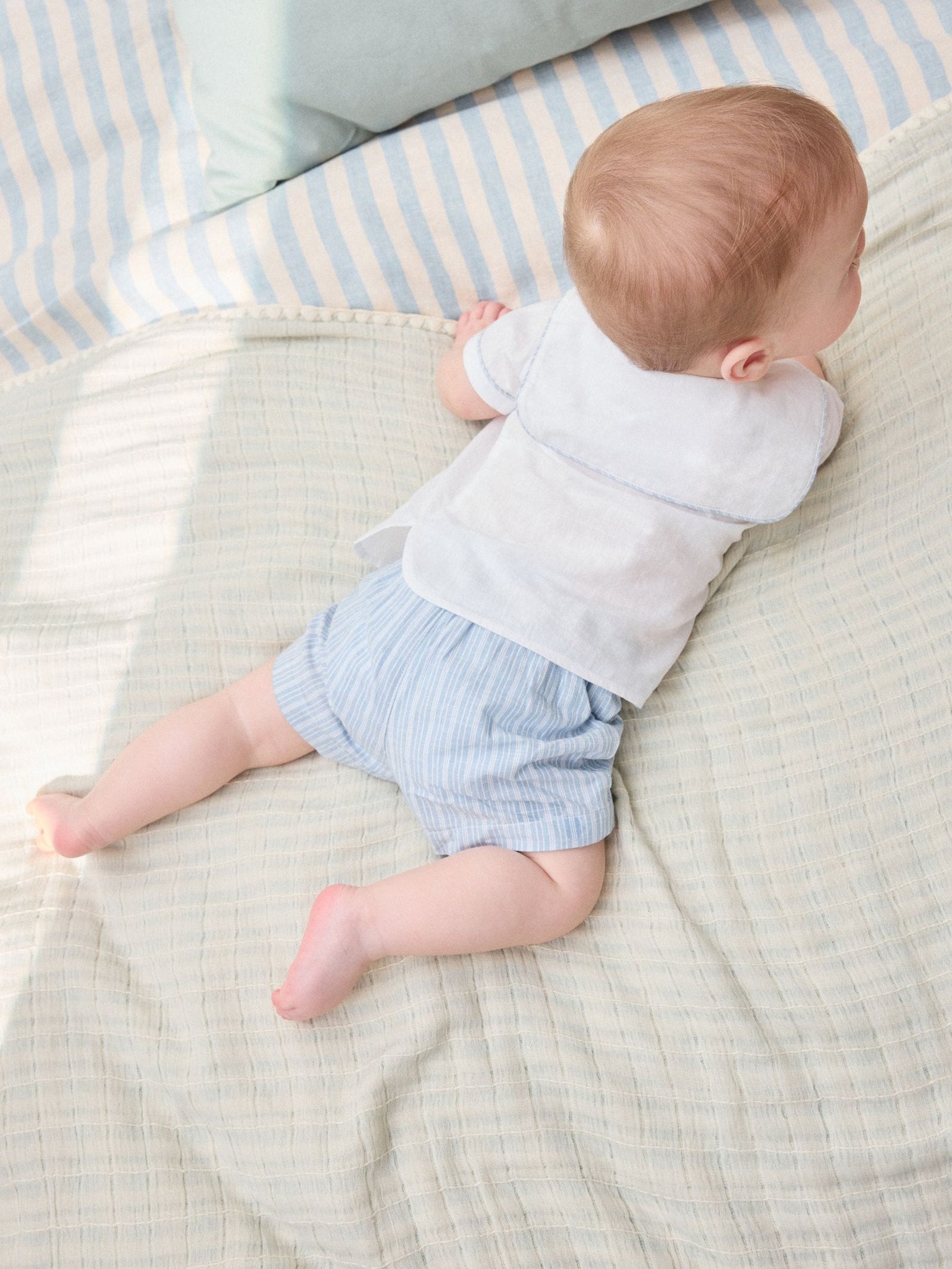 Blue Nautical Smart Shirt and Shorts Baby Set (0mths-2yrs)