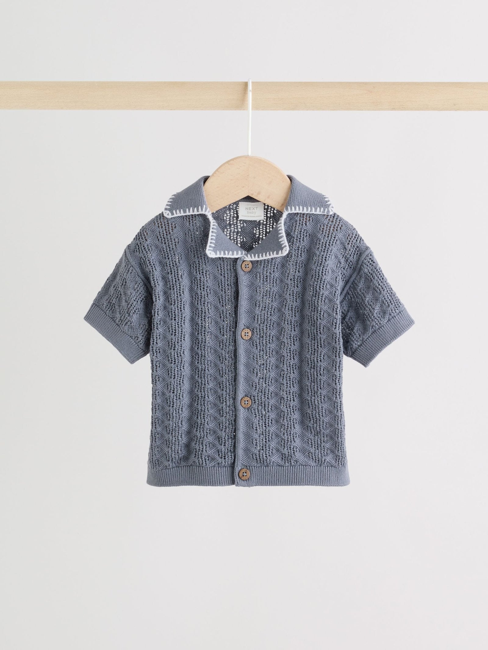 Blue Knitted Top and Shorts Baby Set (0mths-2yrs)