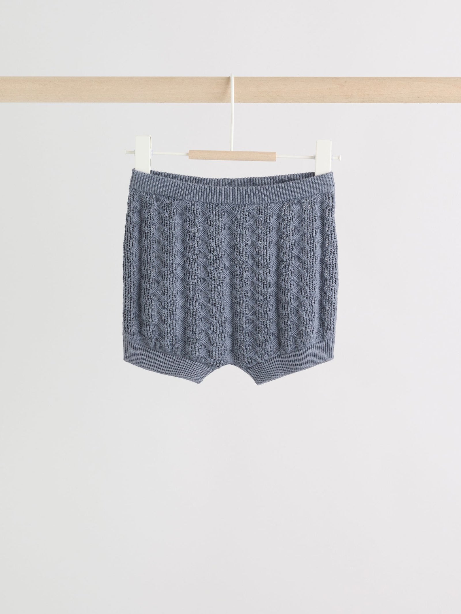 Blue Knitted Top and Shorts Baby Set (0mths-2yrs)