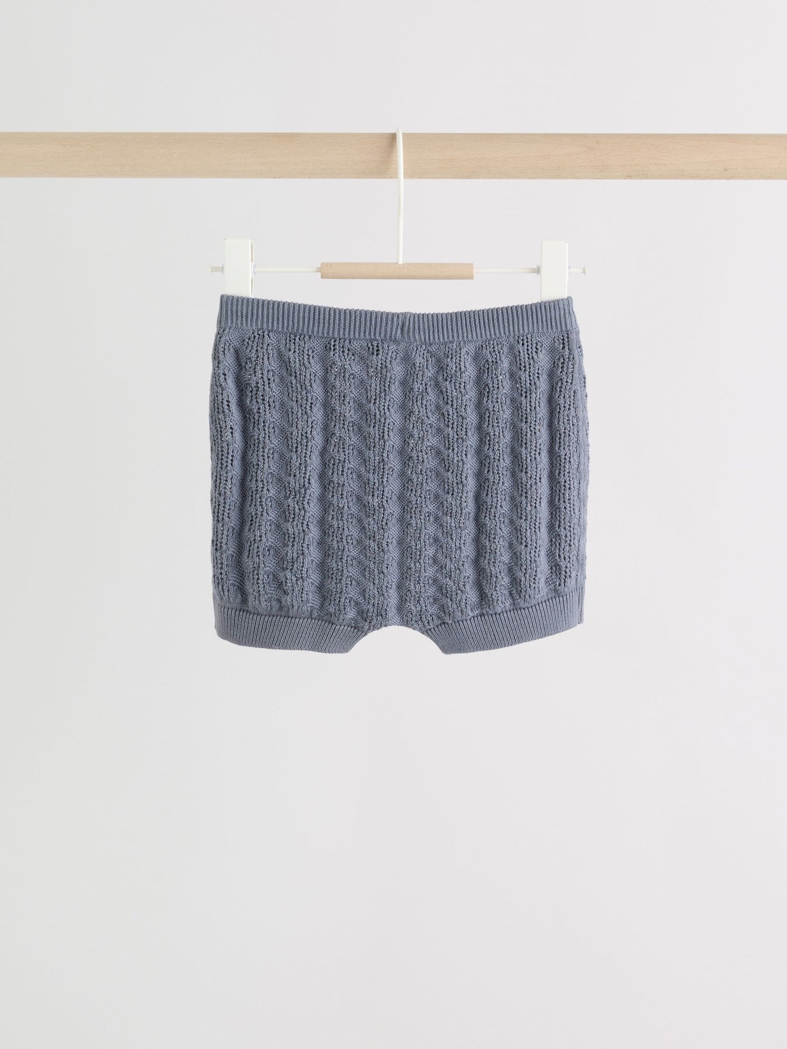 Blue Knitted Top and Shorts Baby Set (0mths-2yrs)